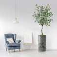 thumbnail image 1 of Artificial Tree in Modern Geometric Pattern Planter, Fake Eucalyptus Silk Tree for Indoor and Outdoor Home Decoration - 66" Overall Tall (Plant Pot Plus Tree), 1 of 5