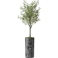 thumbnail image 1 of Artificial Tree in Modern Geometric Pattern Planter, Fake Olive Silk Tree for Indoor and Outdoor Home Decoration - 68" Overall Tall (Plant Pot Plus Tree), 1 of 5