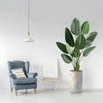 thumbnail image 1 of Artificial Tree in Modern Granite Effect Planter, Fake Bird of Paradise Silk Tree for Indoor and Outdoor Home Decoration - 58" Overall Tall (Plant Pot Plus Tree), 1 of 5