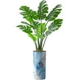 thumbnail image 1 of Artificial Tree in Modern Granite Effect Planter, Fake Monstera Silk Tree for Indoor and Outdoor Home Decoration - 65" Overall Tall (Plant Pot Plus Tree), 1 of 4