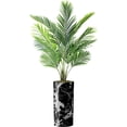 thumbnail image 1 of Artificial Tree in Modern Marble Effect Planter, Fake Areca Tropical Palm Silk Tree for Indoor and Outdoor Home Decoration - 66" Overall Tall (Plant Pot Plus Tree), 1 of 5