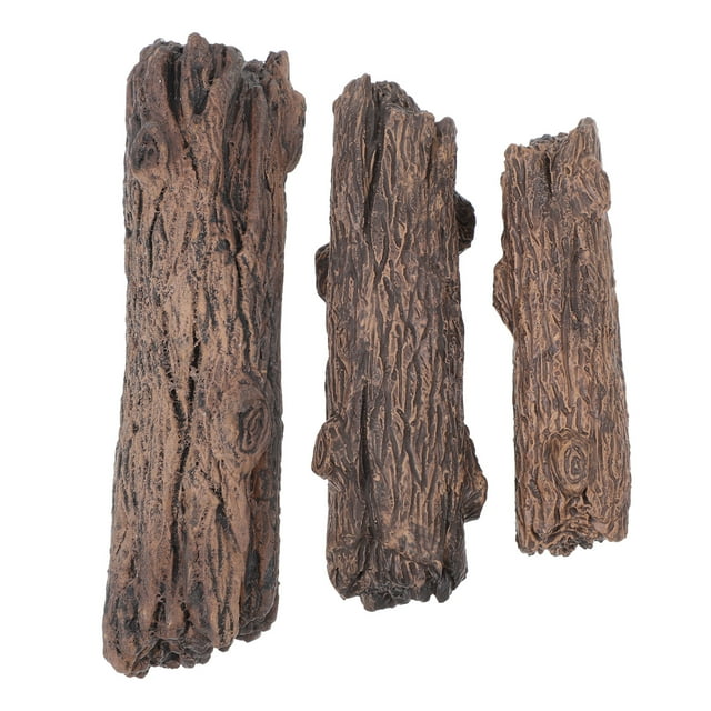 Artificial Tree Stump 6 Pcs Resin Photography Props and Cypresses Sand Table