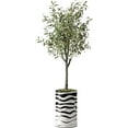 thumbnail image 1 of Artificial Tree in Contemporary Planter, Fake Olive Silk Tree for Indoor and Outdoor Home Decoration - 60" Overall Tall (Plant Pot Plus Tree), 1 of 5