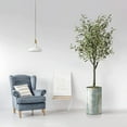 thumbnail image 1 of Artificial Tree in Modern Planter, Fake Olive Silk Tree for Indoor and Outdoor Home Decoration - 60" Overall Tall (Plant Pot Plus Tree), 1 of 5