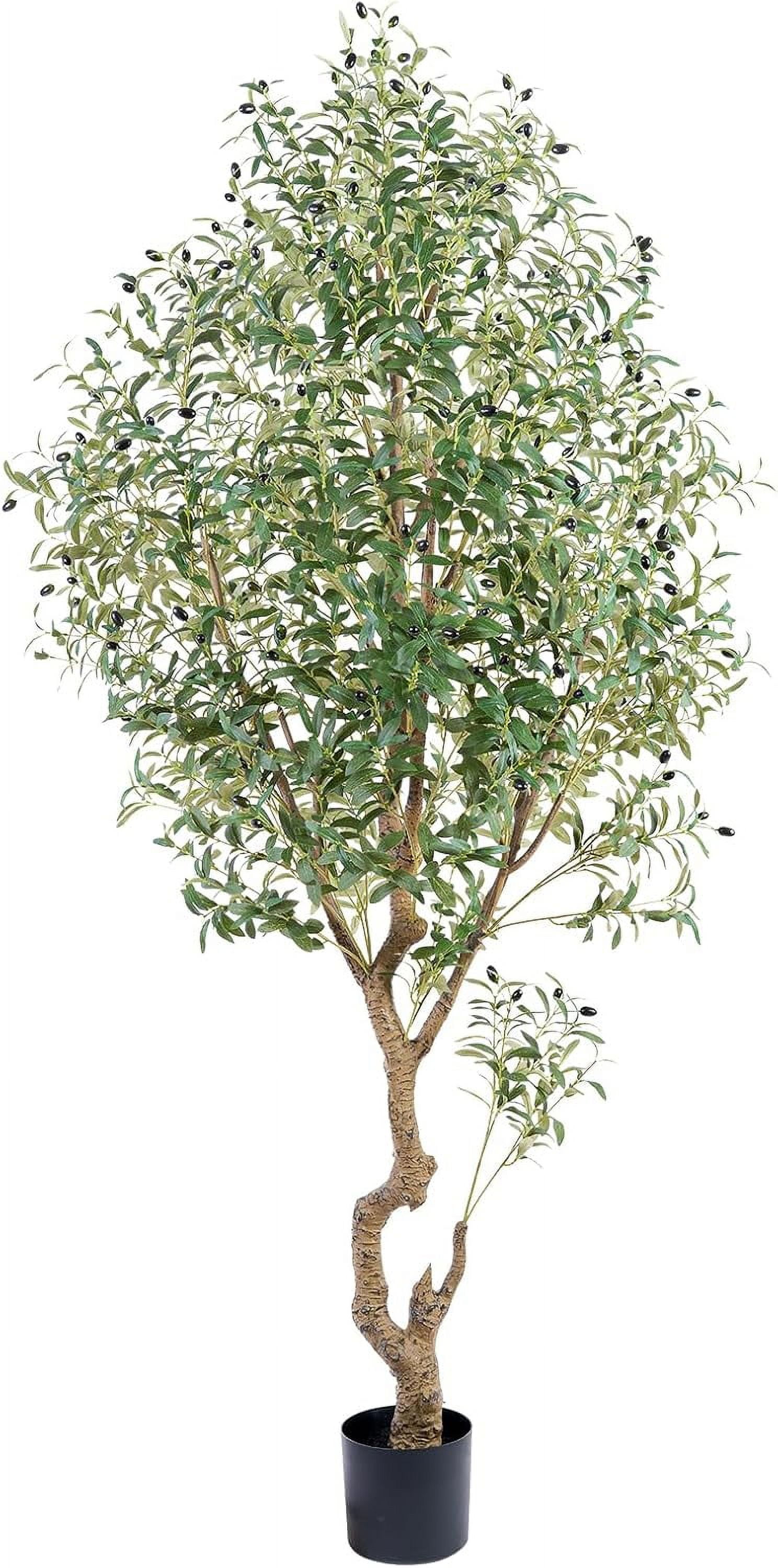 Artificial Trees 7 FT Tall Fake Olive Trees for Indoor Large Faux
