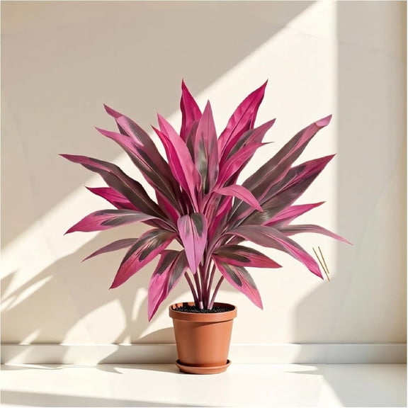 Artificial Tropical Plant 23.6 Inch, UV Resistant Faux Ferns Potted Plants, Realistic Agave Greenery Shrubs for Outdoor Patio Porch Garden Lawn Indoor Home Decor