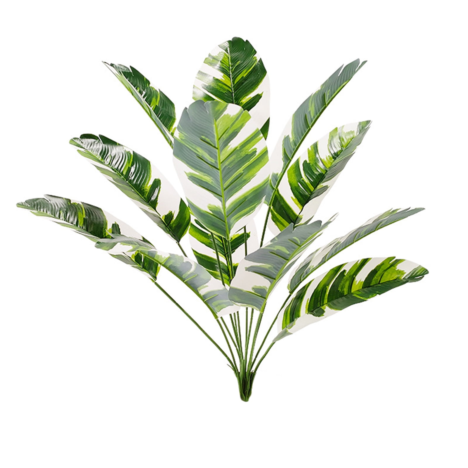 Artificial Tropical Plant,Fake Palm Tree Leaves Tropical Plants Potted Plant， for Indoor Outdoor