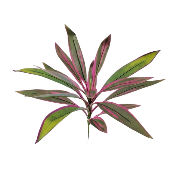 Artificial Tropical Plant UV Resistant Large Faux Plants – All-Season Plastic Greenery for Memorial Site & Pool Area Pinkish green