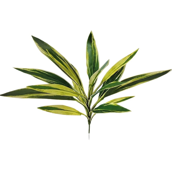 Artificial Tropical Plant UV Resistant Large Faux Plants – Durable UV Block Foliage for Poolside & Front Porch Yellow-green