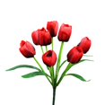 thumbnail image 1 of Artificial Tulip Flower Pick Artificial Tulips Silk Flowers with Stems Flowers Stems Faux Flowers Silk Flowers with Stems for Spring Decorations Wedding Home Decor Easter, 15.8 Inch, 1 of 8