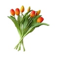 thumbnail image 1 of Artificial Tulip Flowers, 7 Heads Real Touch Fake Tulips, 1 Pack For Home Living Room Table Decor, 1 of 6