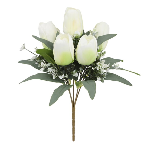 Artificial Tulip Stem Realistic Faux Floral Bloom For Wedding Photo Props Home Living Room Table Decor