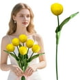 thumbnail image 1 of Artificial Tulips Flowers – 13" Long Stem Faux Tulips, 10PCS Real Touch Fake White Tulip for Vase, Farmhouse, Kitchen, Spring & Wedding Home Decor, 1 of 7