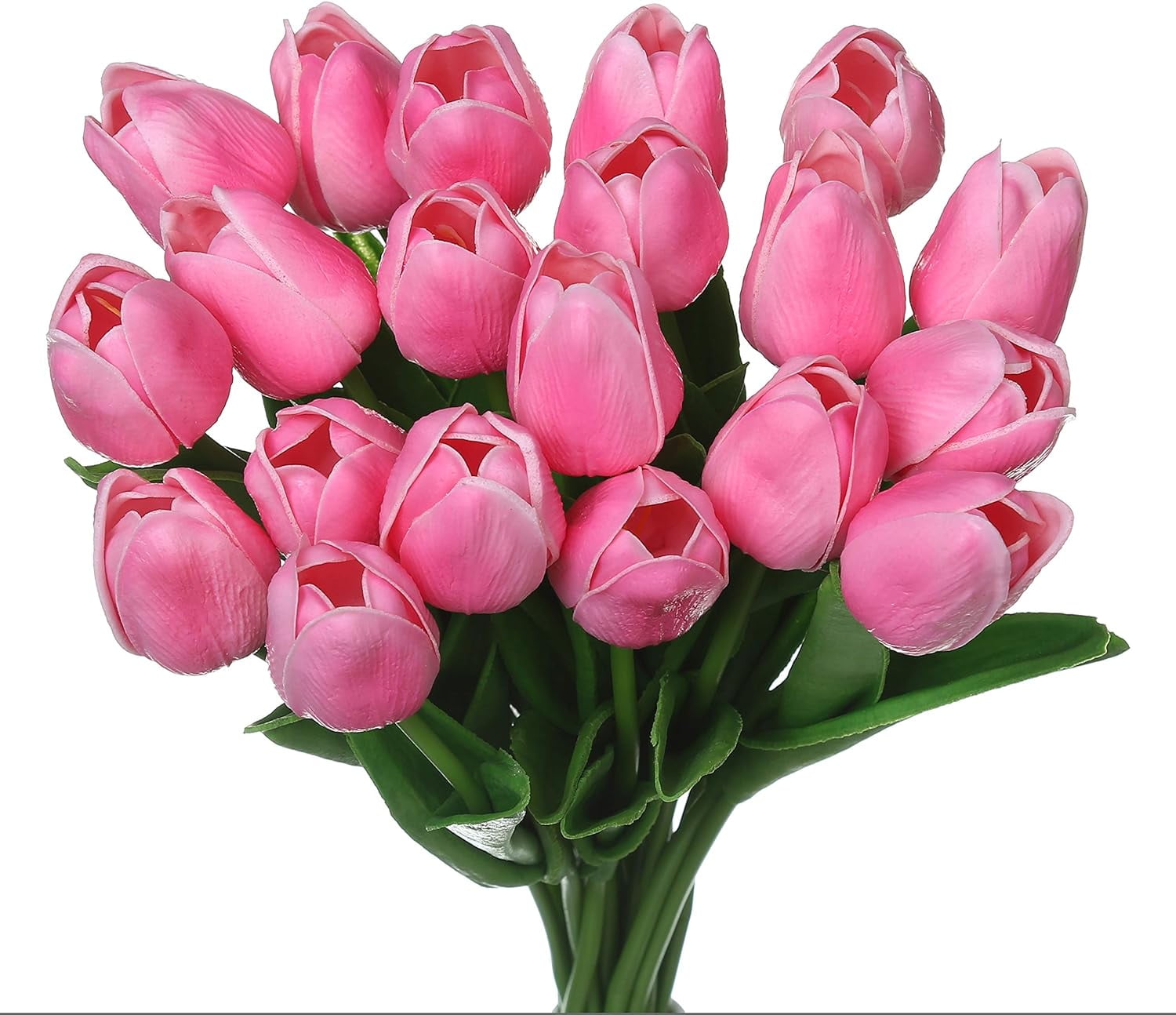 Artificial Tulips Flowers,20 Pcs 13.5" Artificial Latex Tulips Flowers