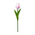thumbnail image 1 of Artificial Tulips That Look Real Tulips Artificial Flowers Fake Tulips Table Centerpiece Fake Flowers Realistic Faux Tulips Fake Flowers Tulips Silk Flowers Fade Resistant White Purple 1PC 13.4", 1 of 8
