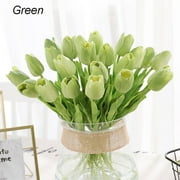 WHATWEARS Artificial Tulips Real Touch Fake Flowers Artificial Tulips Flowers Arrangement Bouquet for Home Room Office Wedding Party(5/10pcs)