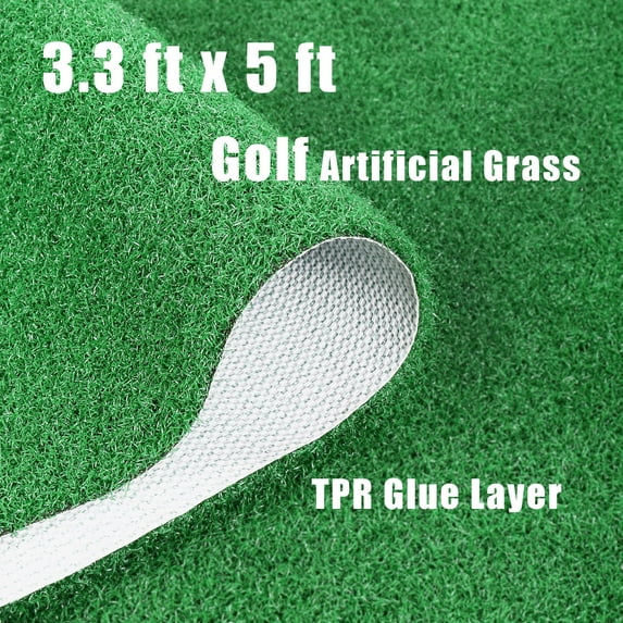 Artificial Turf,0.6 Inch Pile Height Artificial Grass Rug for Indoor/Outdoor Garden Lawn,Golf Grass Rug3.3ftx5ft