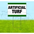 thumbnail image 1 of Artificial Turf (18" x 24") Yard Sign, Includes Metal Step Stake, 1 of 6