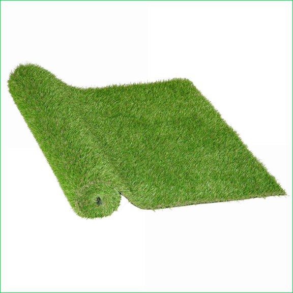 Artificial Turf Grass | 10'x3' 1.25" Height | UV Protection, Drain Holes | Garden Patio Playground | csped artificial, csped falso, jardn | Forest Green