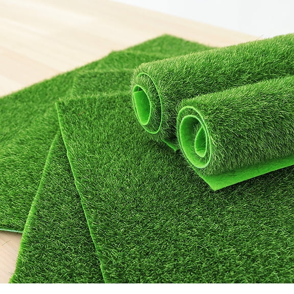 Artificial Turf Grass Outdoor 12 X 12 Inch Fake Grass Rug, Green Grass Rug, Indoor Outdoor Carpet for Patio Balcony Decor, 1 Pack