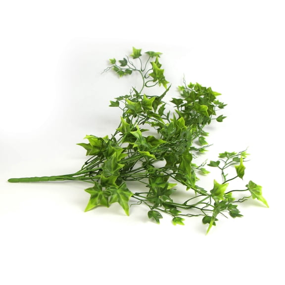 Two Tone Bright Tipped Ivy Artificial Hanging Bush 31in  UV Resistant