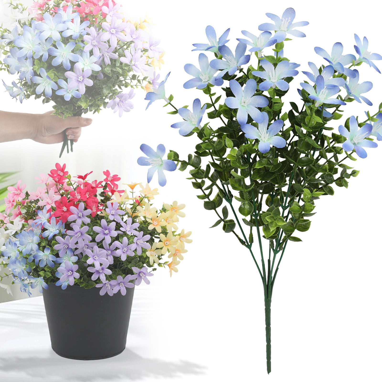 Artificial UV Resistant Flowers Outdoor Fake Plants Flowers Star ...