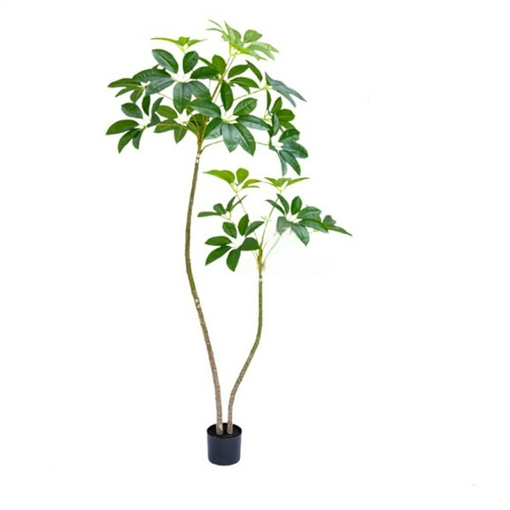 Artificial Umbrella Tree, 5.2/5.9 ft Tall Fake Plants, PVC Artificial Umbrella Plants, Indoor Fake Trees for Office Home Living Room Patio Greening  Decor
