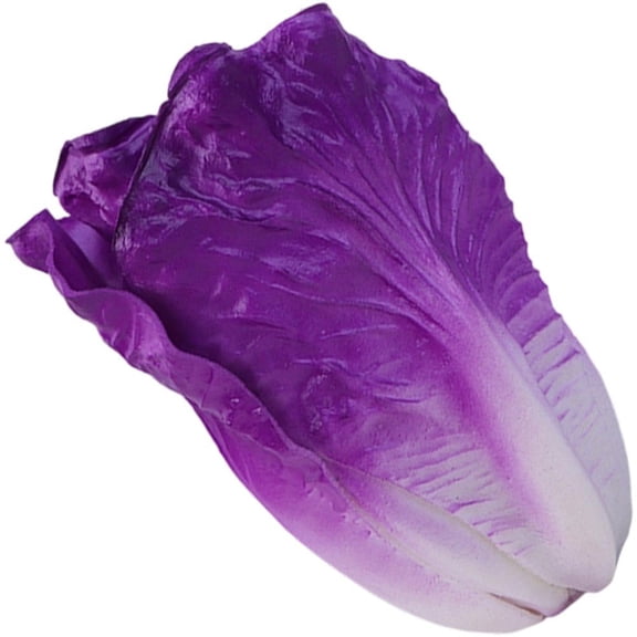 Artificial Vegetables Faux Vegetables Artificial Lettuce Decorative Purple Lifelike Simulation Vegetable Models Non Fading Display Props