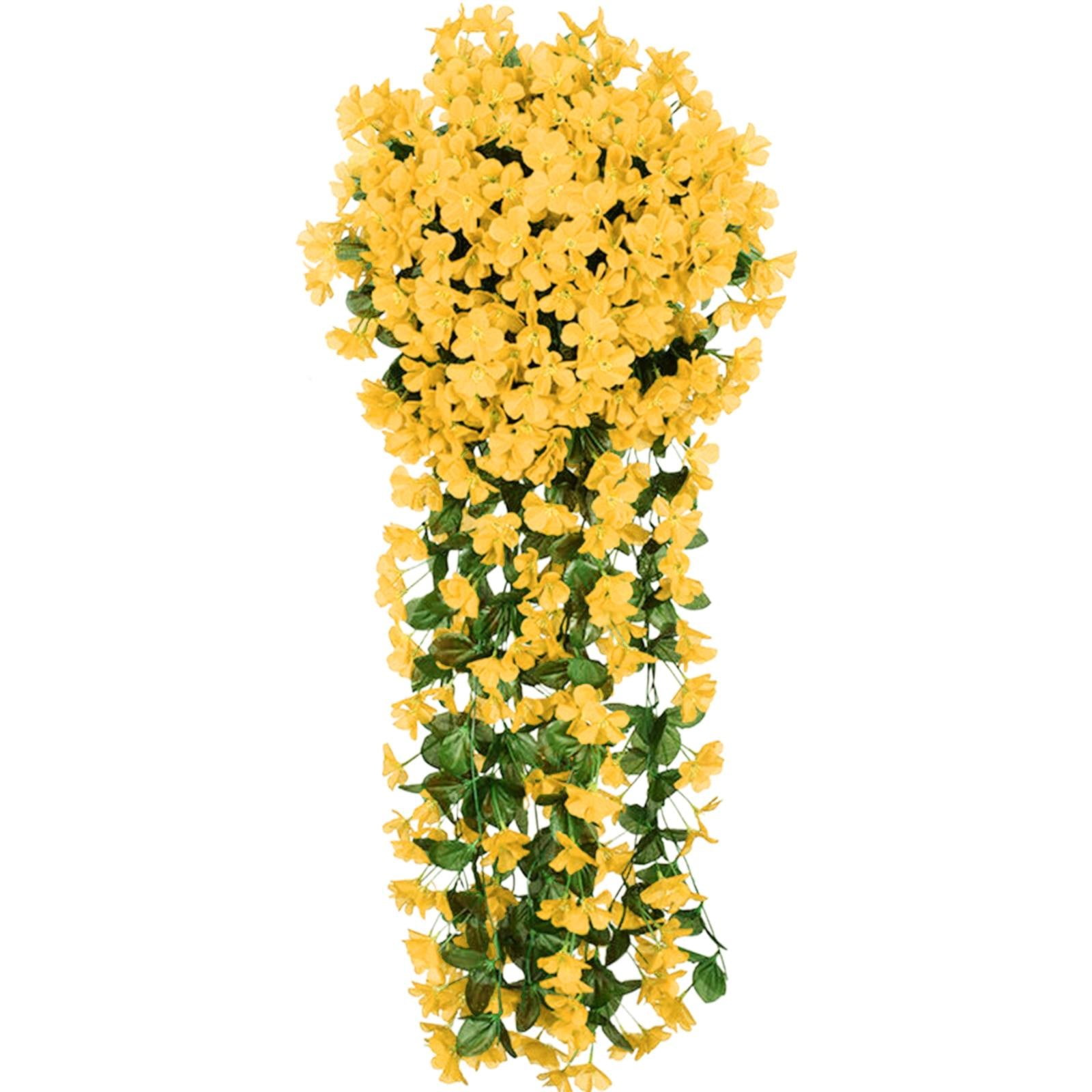 Artificial Vine Flowers Hanging Garland Orchid Flower Hanging Wall