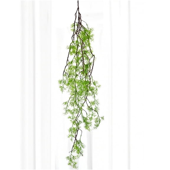 Artificial Vine Greenery Garland 1 Pc Faux Vines Fern Fake Ivy Greenery Plants Twig Vine Hanging Plastic Plants for Garden Wedding Balcony Christmas Decorations，55 inch