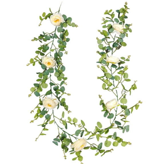 Artificial Vine Realistic Artificial Flower Garland Elegant Fake Rose Vine for Wedding Party Decoration
