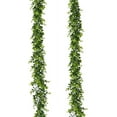thumbnail image 1 of Artificial Vines Faux Eucalyptus Garland, 2 Pack Fake Eucalyptus Greenery Garland Wedding Backdrop Arch Wall Decor, 6 Feet/pcs Fake Hanging Plant for Table Festival Party Decorations, 1 of 5