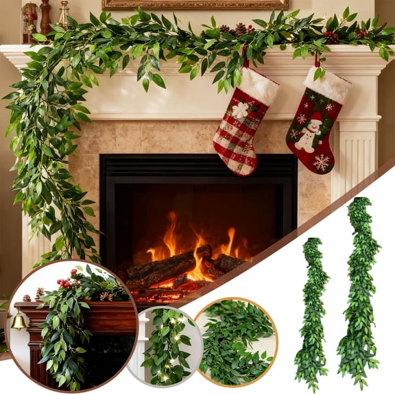 Artificial Vines Greenery Garland,Bendable Faux Ivy Vine Stems for Wedding Arch Backdrop, Jungle Party Room Decor,Home Wall Hanging Plants for Table Centerpieces and Indoor Outdoor Decoration
