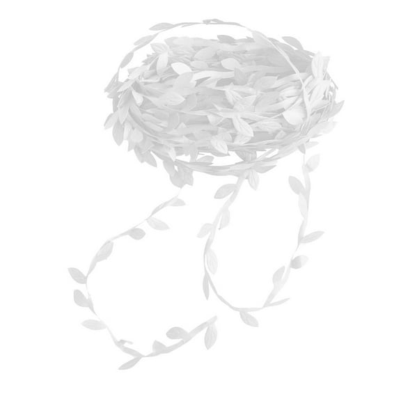 Artificial Vines Ivy Garlands Foliage Rattan Leaves Ribbon Wreath Crafts 20m White