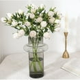 thumbnail image 1 of Artificial Vintage Roses Silk Flowers With Long Stem 19 Inch Total Length Gradient Color For Diy Bouquets Wedding Centerpiece Home Kitchen Decor, 1 of 9