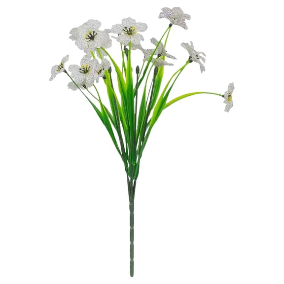 Artificial Violet Flowers Bouquet, Realistic Spring Fake Flowers for Vase, No Maintenance Floral Decor for Home, Wedding Table Centerpiece, and Festival Arrangements