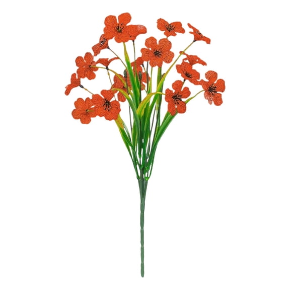 Artificial Violet Flowers Bouquet, Realistic Spring Fake Flowers for Vase, No Maintenance Floral Decor for Home, Wedding Table Centerpiece, and Festival Arrangements