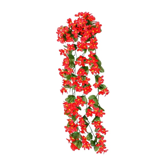 Artificial Violet Wall Hanging, Lifelike Fake Flowers with 7 Branches for Wedding Home Garden Wall Decor, Artificial Flowers for Wedding Arch, Home Wall Decoration Ideas