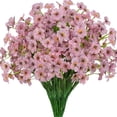 thumbnail image 1 of Artificial Violets Flowers,UV Resistant Faux Plants,Fake Silk Flowers Spring Decor,Hanging Plant Plastic Greenery Shrubs Garden Porch Window Box Decorating Indoor Outdoor Home Garden Wedding Decor, 1 of 6