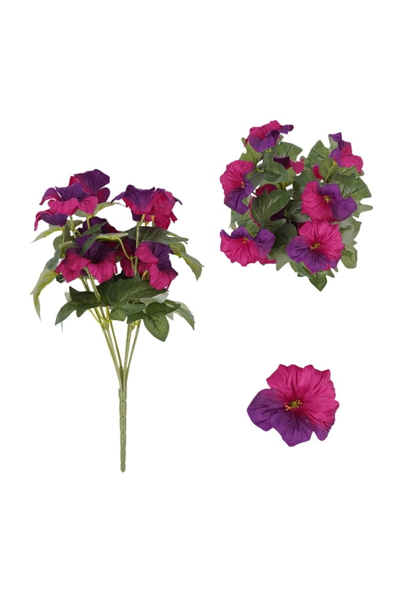 Artificial Water Grass Potted Plant Silk Flowers Violet Print Faux Spring Greenery Desk Decoration Home Office Shelf Bathroom Tabletop Mini Fake Plant No Maintenance Realistic Looking