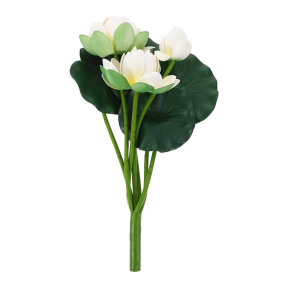 Artificial Water Lily Flowers, Realistic Simulation Lotus for Home Decor, Wedding Adornment, Garden and Pond Decoration, Lifelike Fake Flowers for Vase Filler, Wedding Bouquet