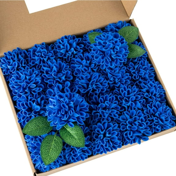 Artificial Wedding Dahlia Flowers Fake Foam Roses with Stem for Wedding Bouquets Centerpieces Arrangements Decoration(Mint Green)