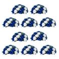 thumbnail image 1 of Artificial Wedding Flower Balls for Centerpieces 10Pcs 14.2" Large Royal Blue & White Roses Fake Floral Arrangment Centerpiece for Tables, 1 of 7