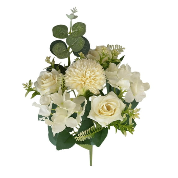 Artificial Wedding Flower Bouquet, Handheld Floral Arrangement for Home Decor, Party Centerpiece, Silk Flower, 1 Piece