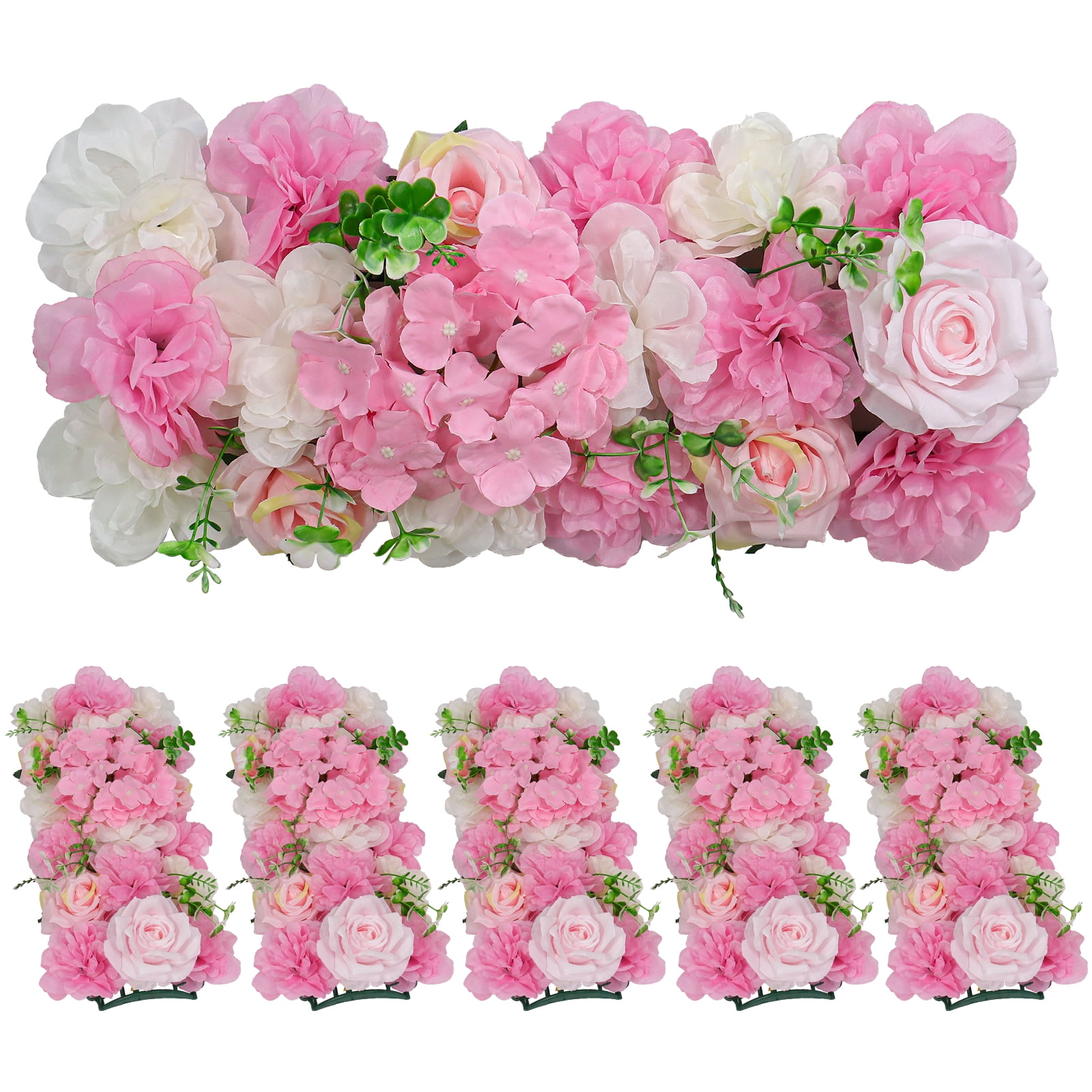 Artificial Wedding Flower Centerpieces for Table Decorations Pink 6