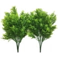 thumbnail image 1 of Artificial Weeping Willow, Plastic Plants Greenery Leaves Fake Hanging Vine Faux Ivy Garland UV Resistant for Home Indoor Outdoor Garden Door Wall Baskets Wedding Party Table Decor Decoration - 4 Pcs, 1 of 5