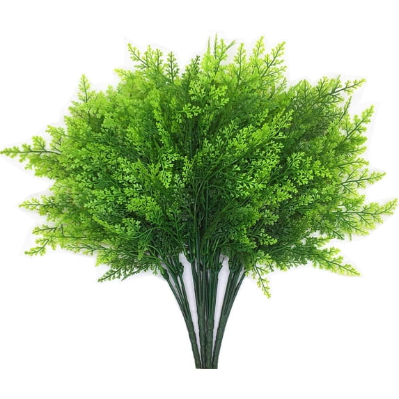 Artificial Weeping Willow, Plastic Plants Greenery Leaves Fake Hanging Vine Faux Ivy Garland UV Resistant for Home Indoor Outdoor Garden Door Wall Baskets Wedding Party Table Decor Decoration - 4 Pcs