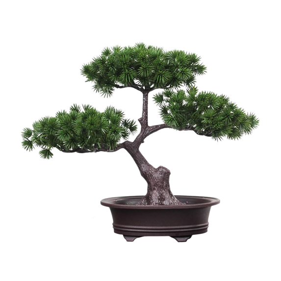 Artificial Welcoming Tree Pot Plant Bonsai Decorative Novel and Unique Sturdy Multipurpose Desktop Display for Terrace, Windowsill Style A