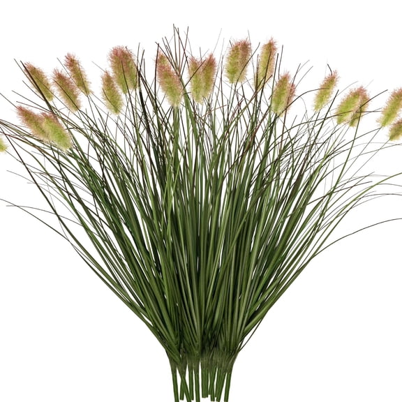 Artificial Wheatgrass Shrubs Green12 12-Piece Outdoor Ornamental Decor