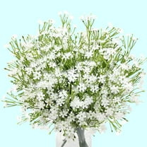 Artificial White Babys Breath Flowers Fake Plastic Gypsophila with Stems Floral Plants for Indoor Outdoor Home Vase Table Centerpiece Arrangements Wedding Bouquets Party Decor